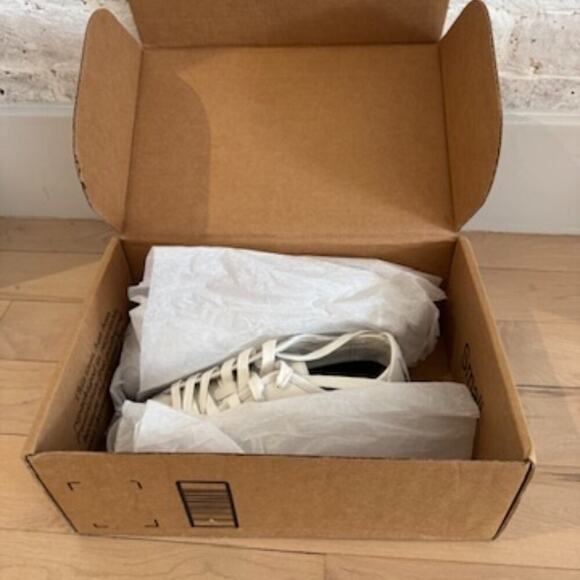 All Saints Milla Leather Chunky Sole Sneakers in White - Picture 5 of 8